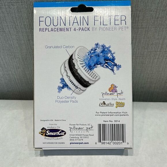 NEW Pioneer Pet Fountain Filter Replacement 4-Pack - Picture 4 of 4